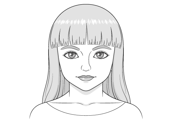 Girl face drawing tutorial