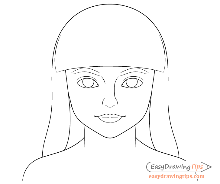 How to Draw a Realistic Cute Little Girl's Face/Head Step by Step