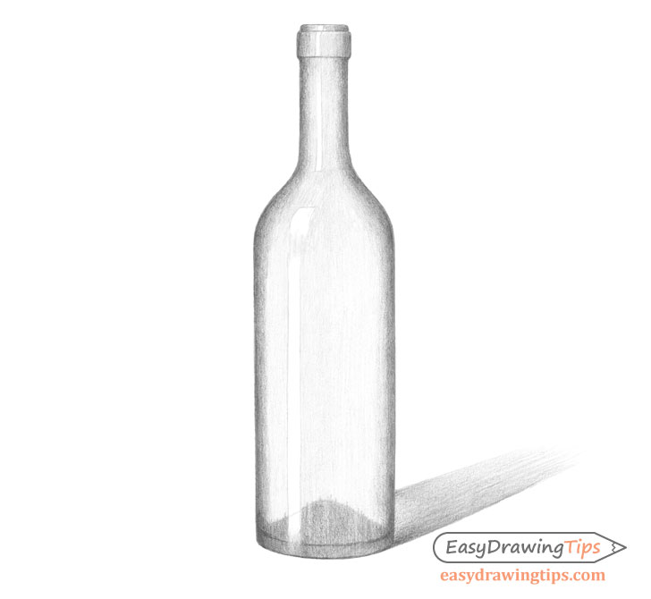 Bottle drawing basic shading