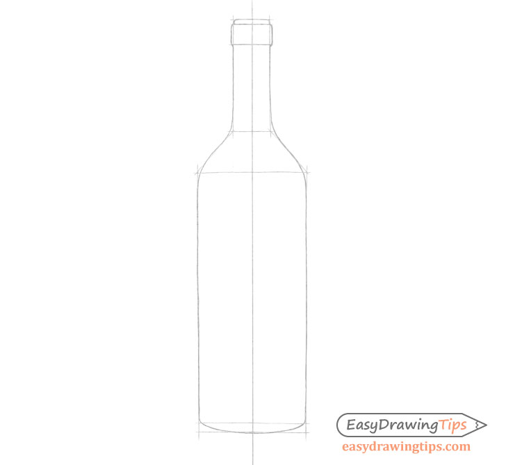 Bottle outline drawing