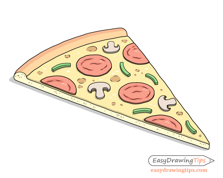 Pizza slice drawing