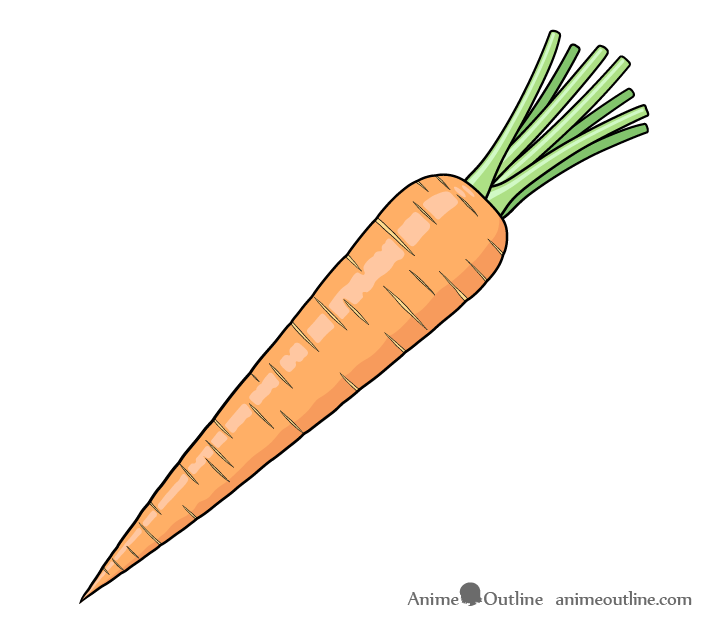 How to Draw a Carrot Step by Step | Super easy drawings, Carrot drawing,  Drawings