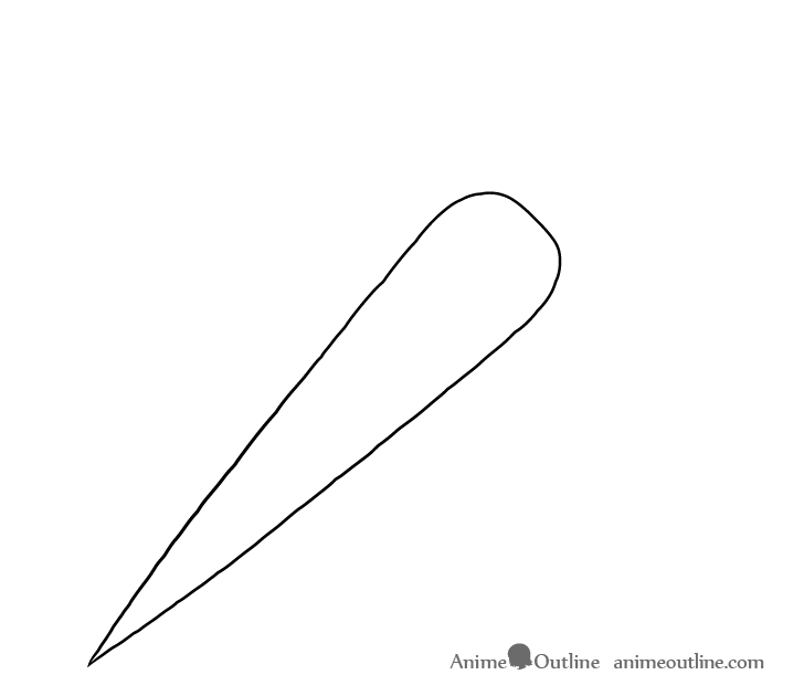 Carrot outline drawing