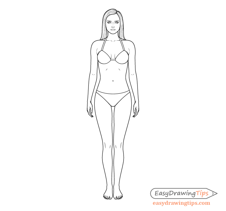 Female body drawing