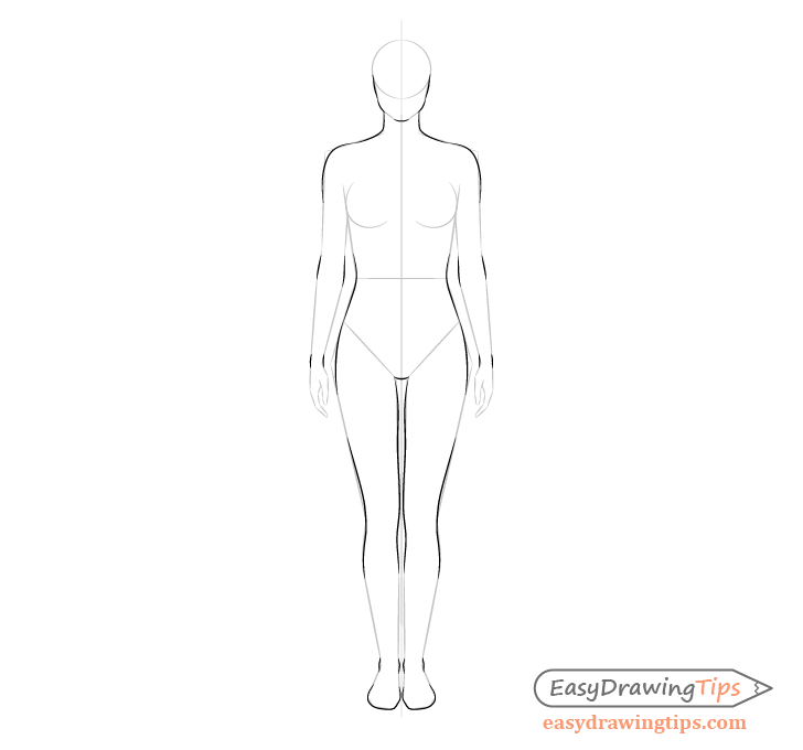 Female body outline drawing