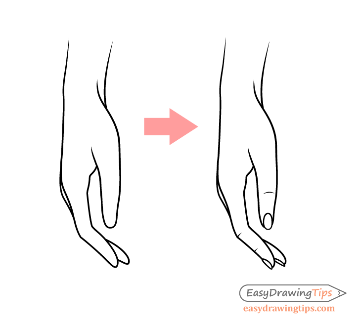 Hand side view details drawing
