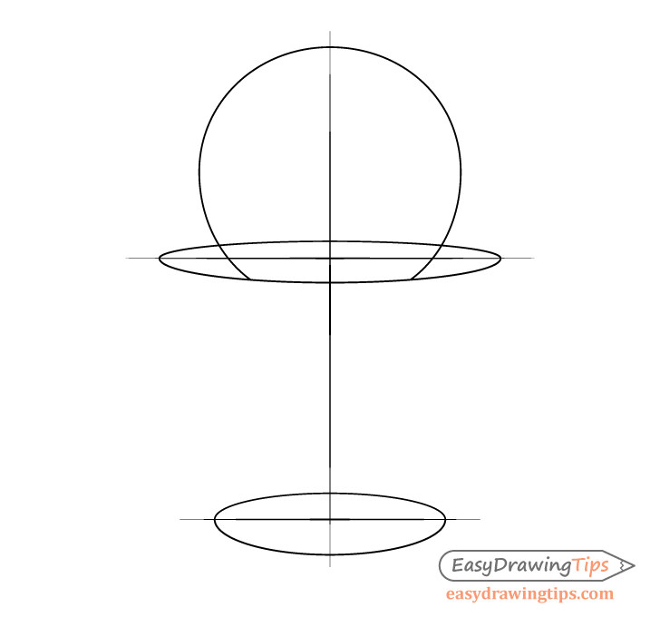 Plant pot top & bottom drawing
