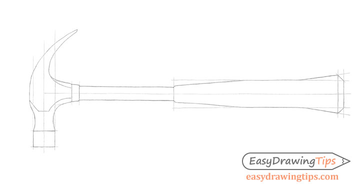 Hammer drawing with structure lines