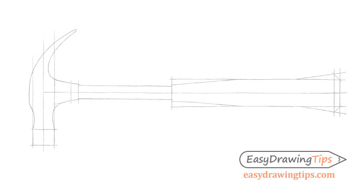 Hammer outline drawing